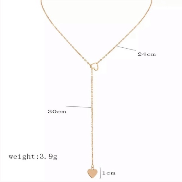 New Gorgeous Gold Heart Necklace - Picture 2 of 4